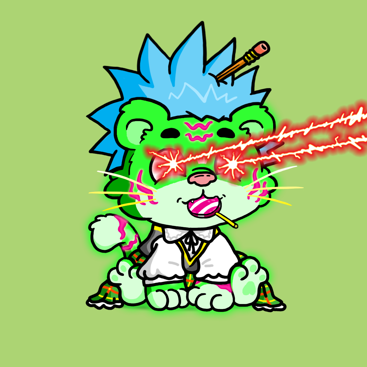 Grouchy Tiger Cub #829