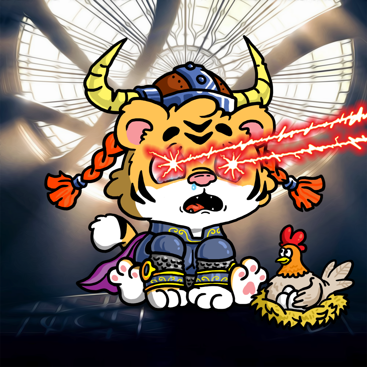 Grouchy Tiger Cub #1017