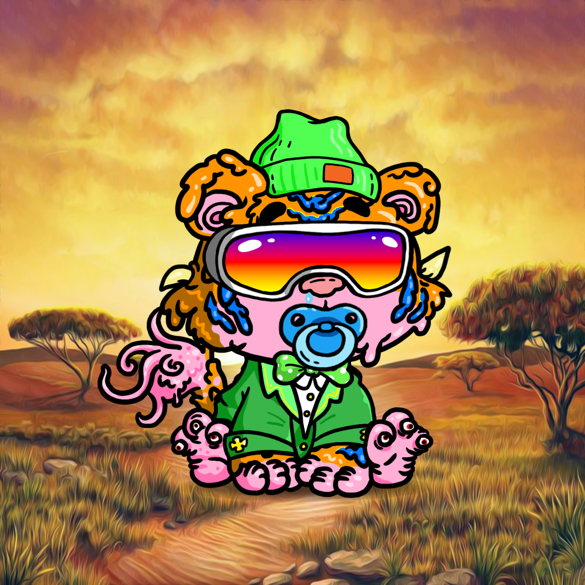 Grouchy Tiger Cub #1057