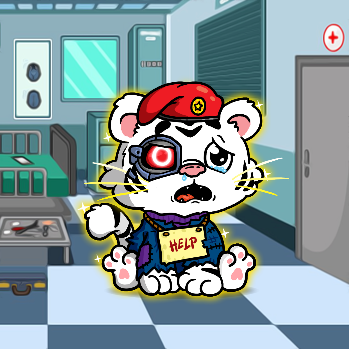 Grouchy Tiger Cub #1064