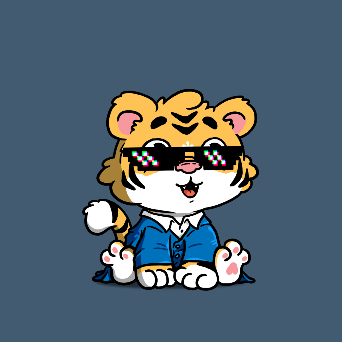 Grouchy Tiger Cub #1085