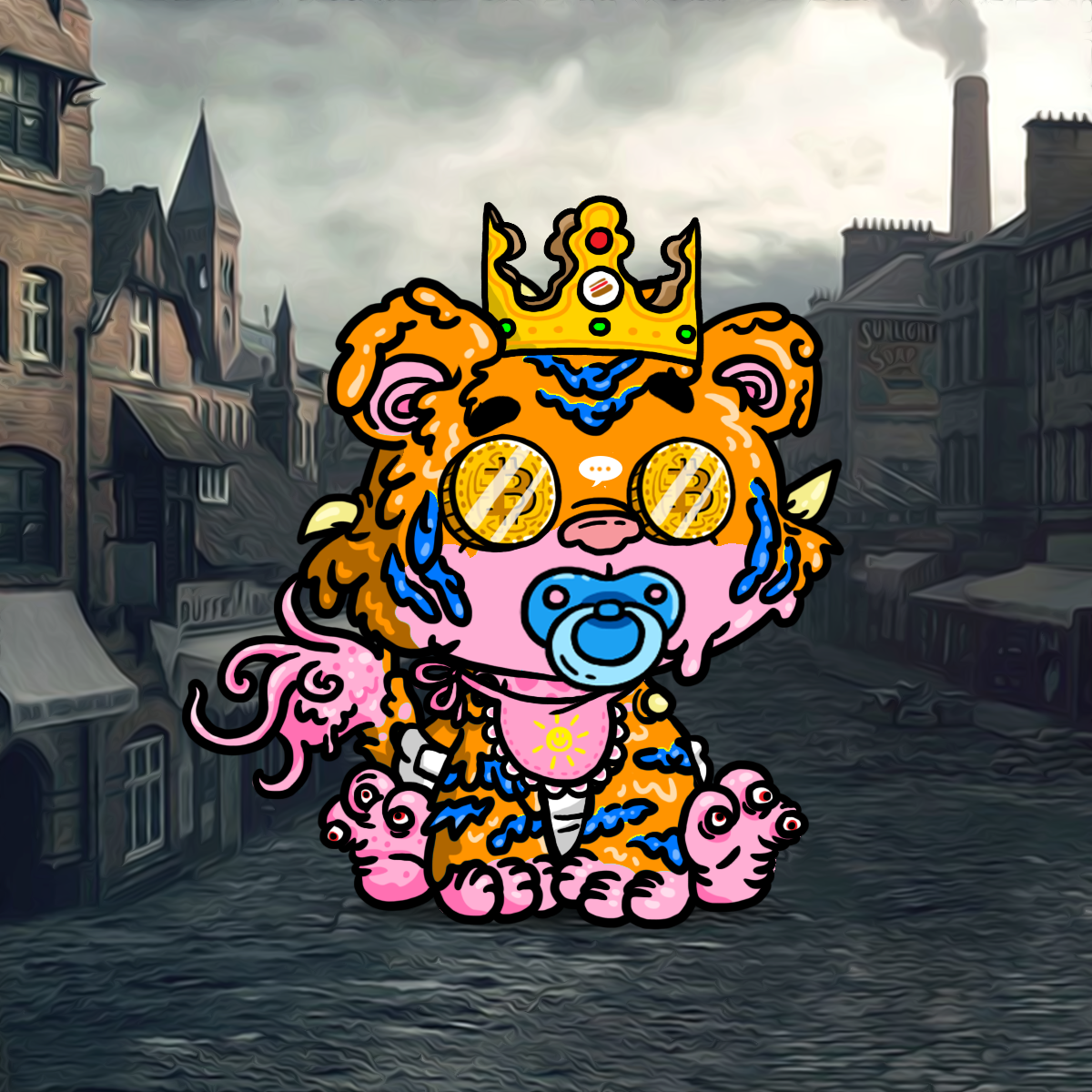 Grouchy Tiger Cub #1098