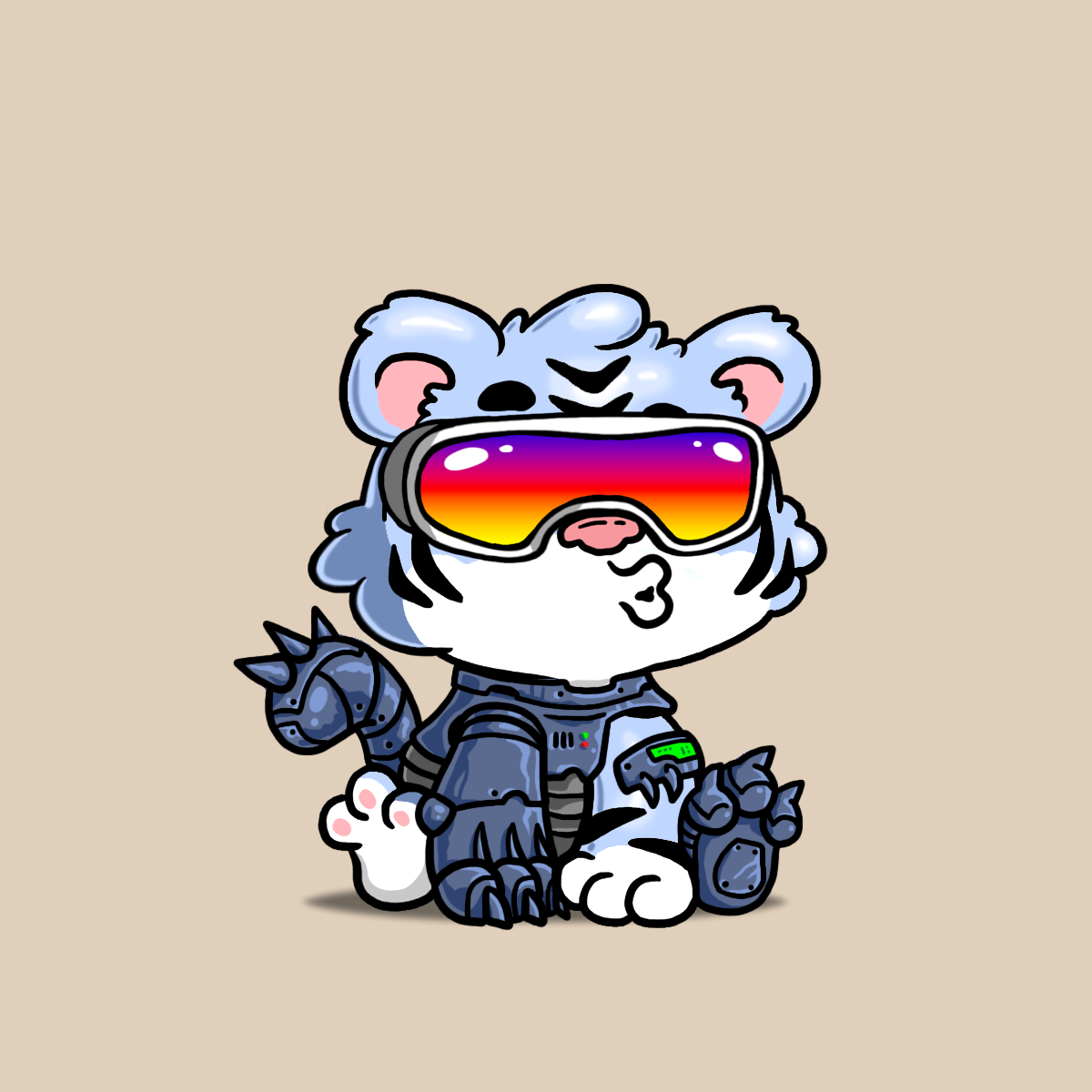 Grouchy Tiger Cub #1103
