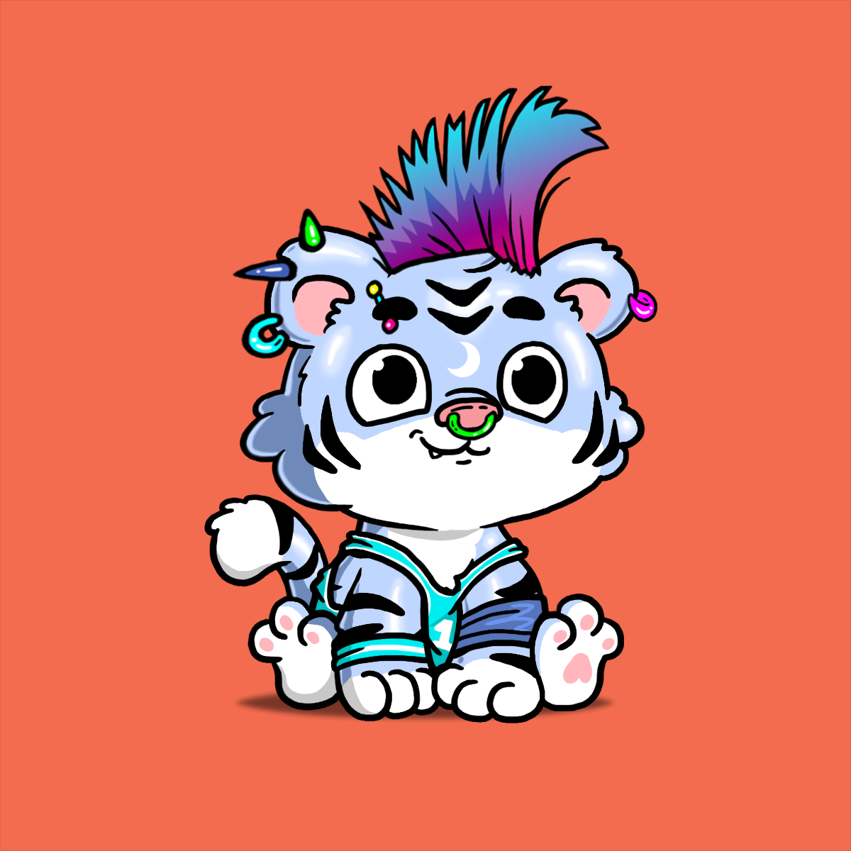 Grouchy Tiger Cub #1198