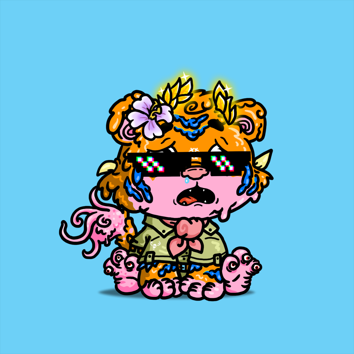 Grouchy Tiger Cub #1218
