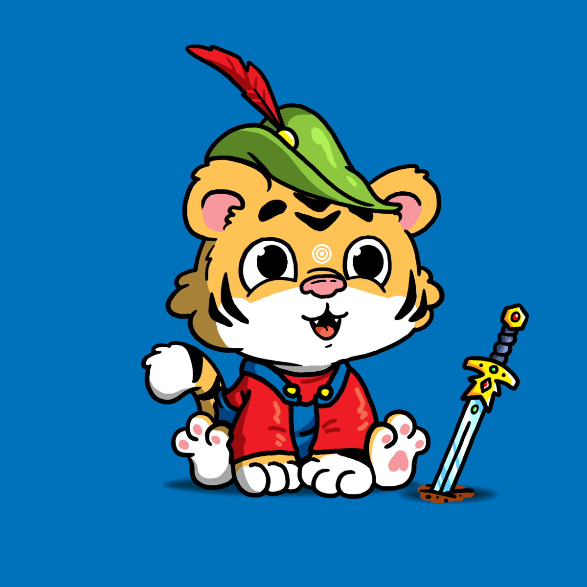 Grouchy Tiger Cub #1240