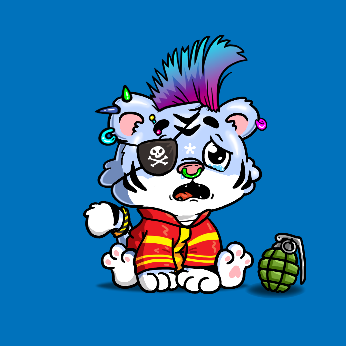 Grouchy Tiger Cub #1249