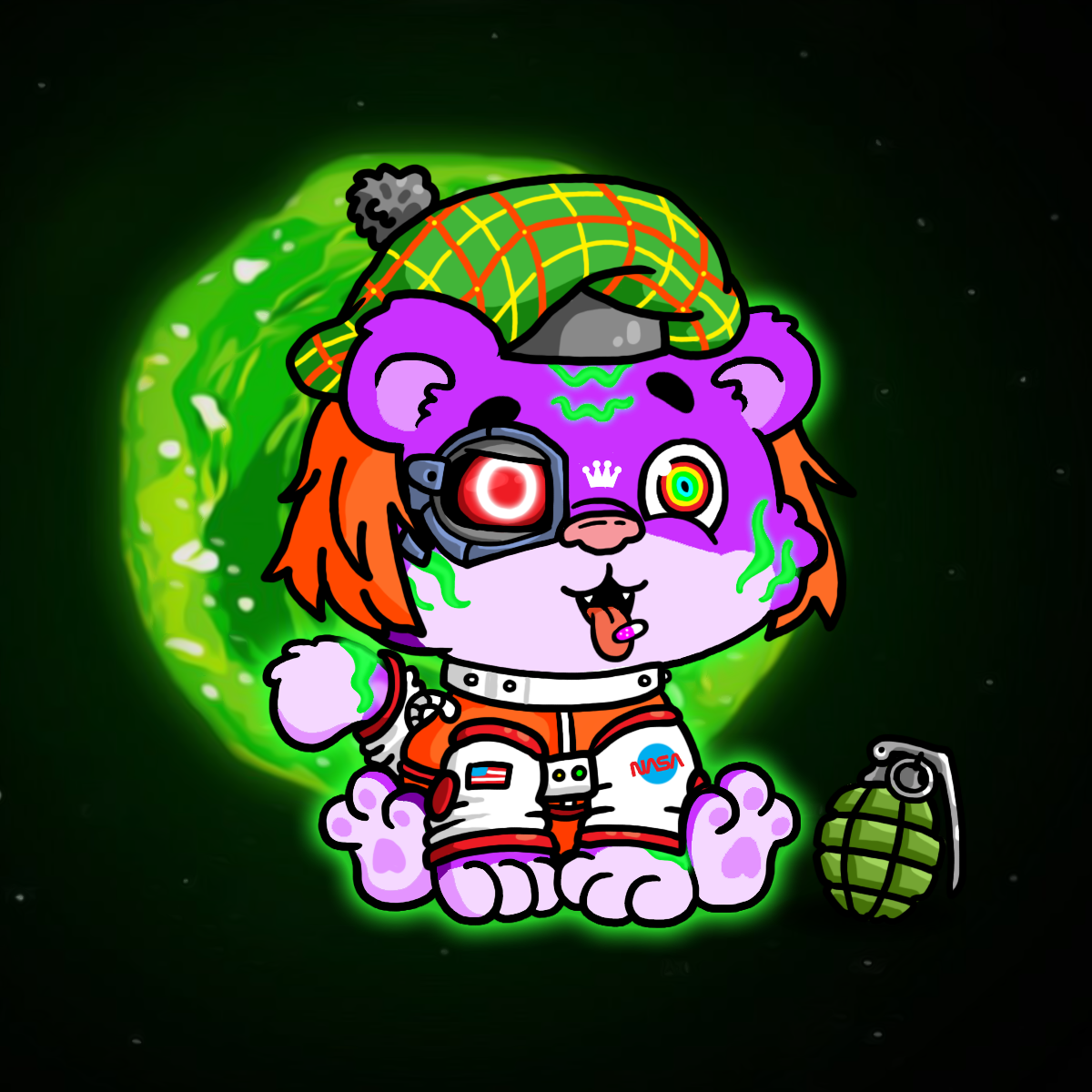 Grouchy Tiger Cub #1260