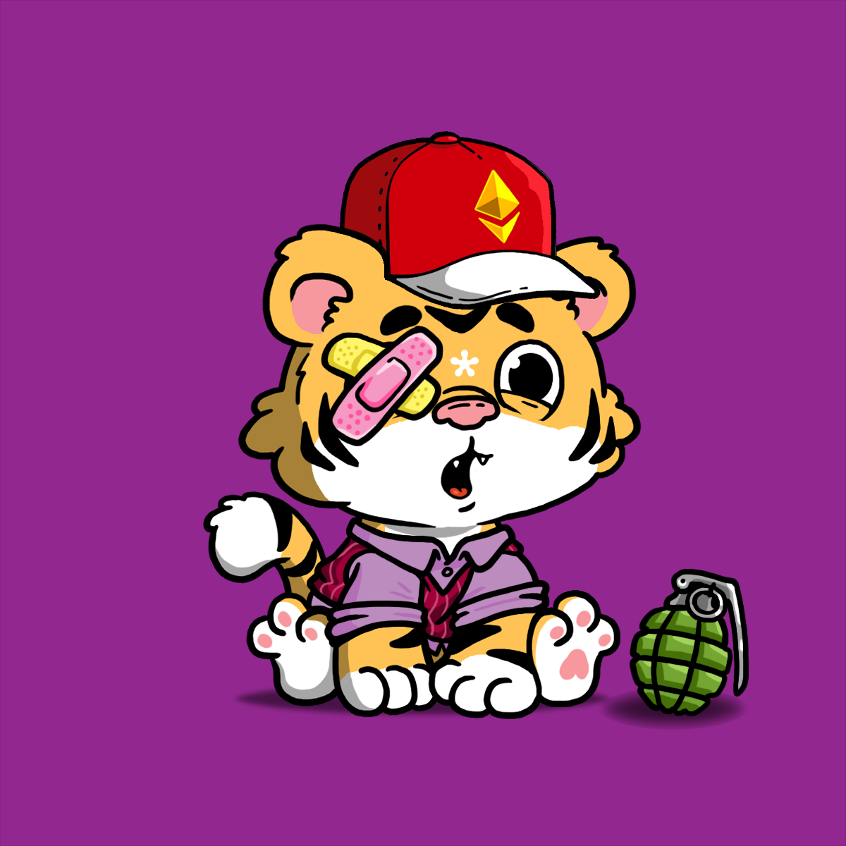 Grouchy Tiger Cub #1255