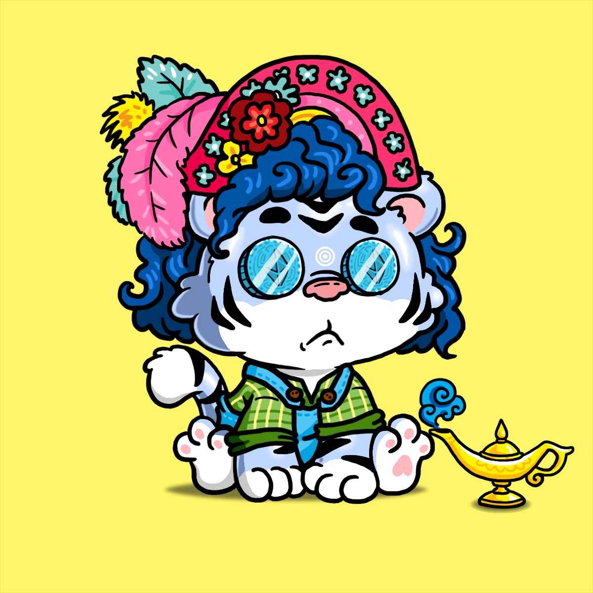 Grouchy Tiger Cub #1273