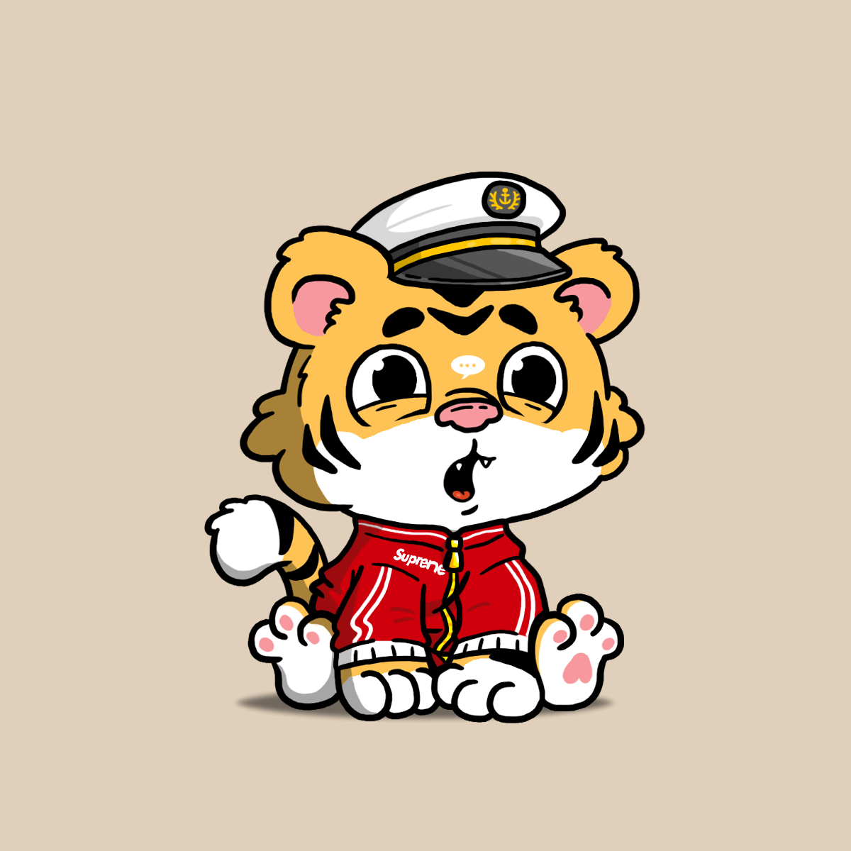 Grouchy Tiger Cub #1279