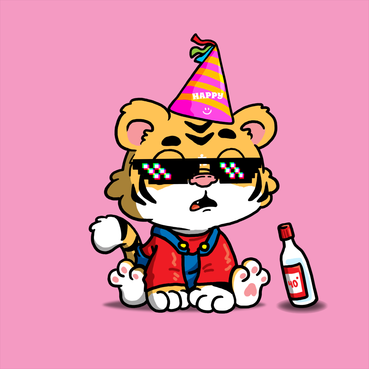 Grouchy Tiger Cub #1282