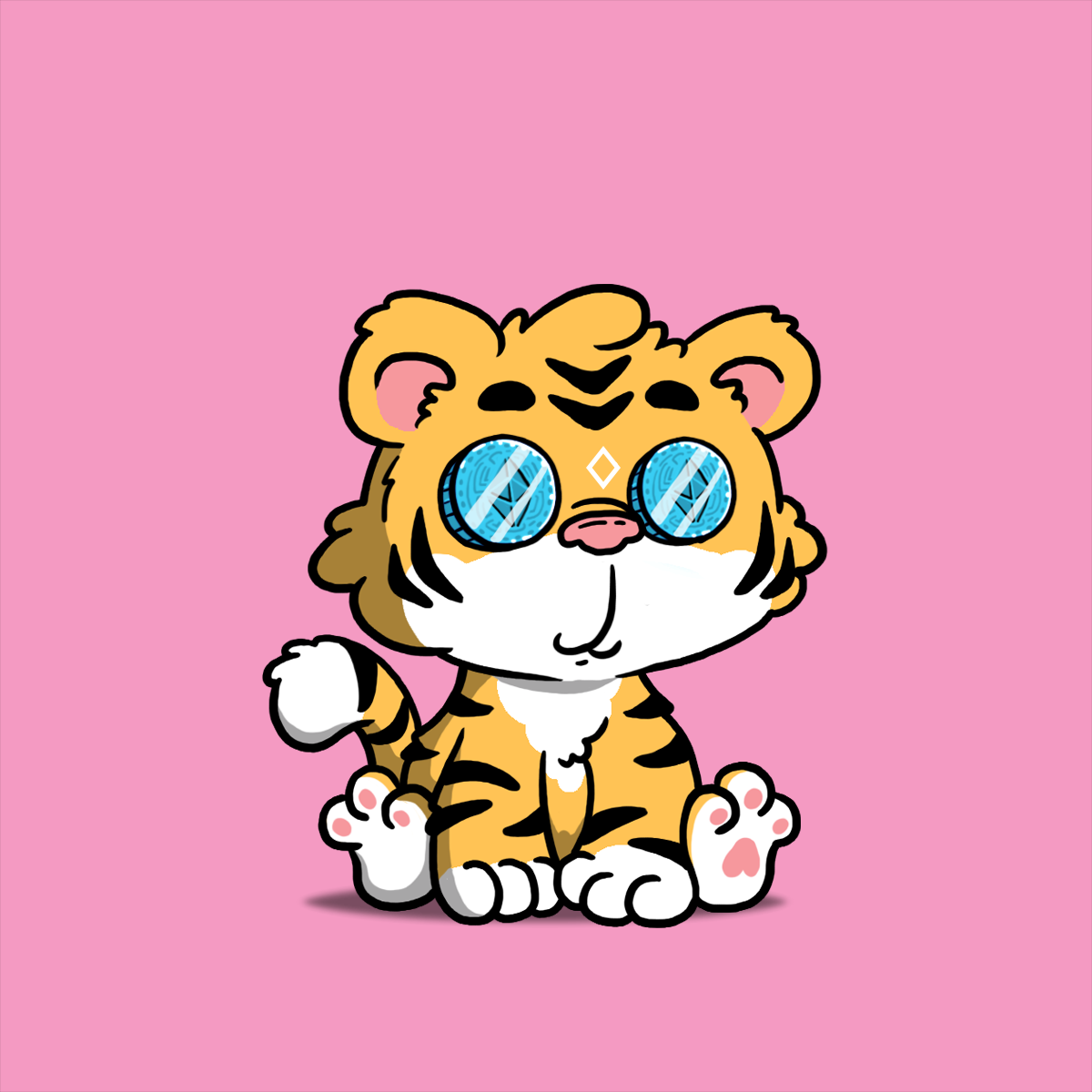 Grouchy Tiger Cub #1293