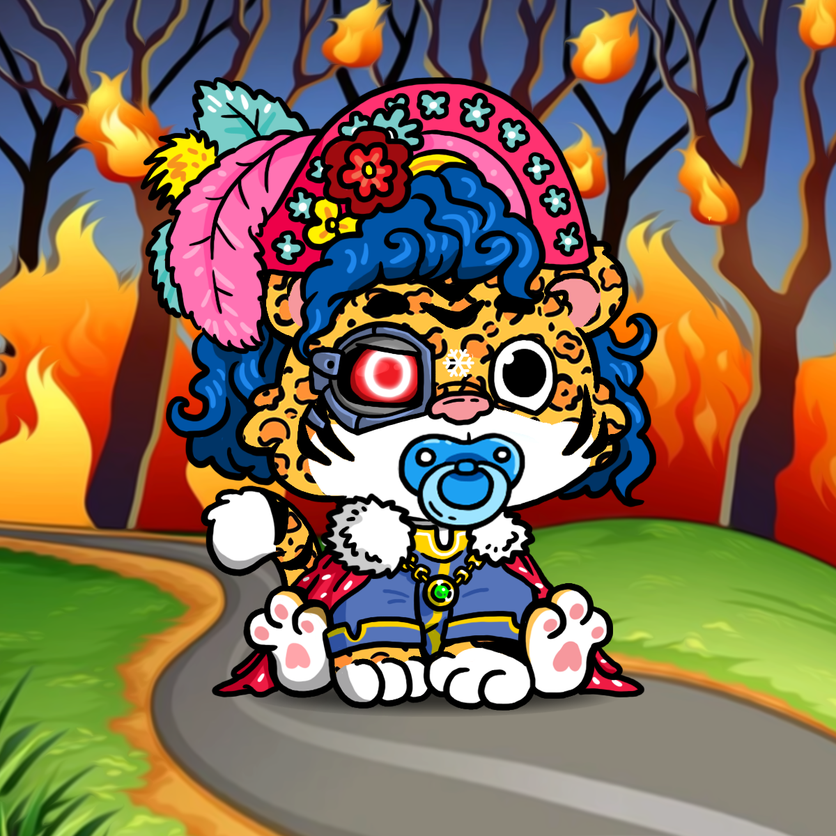 Grouchy Tiger Cub #1319