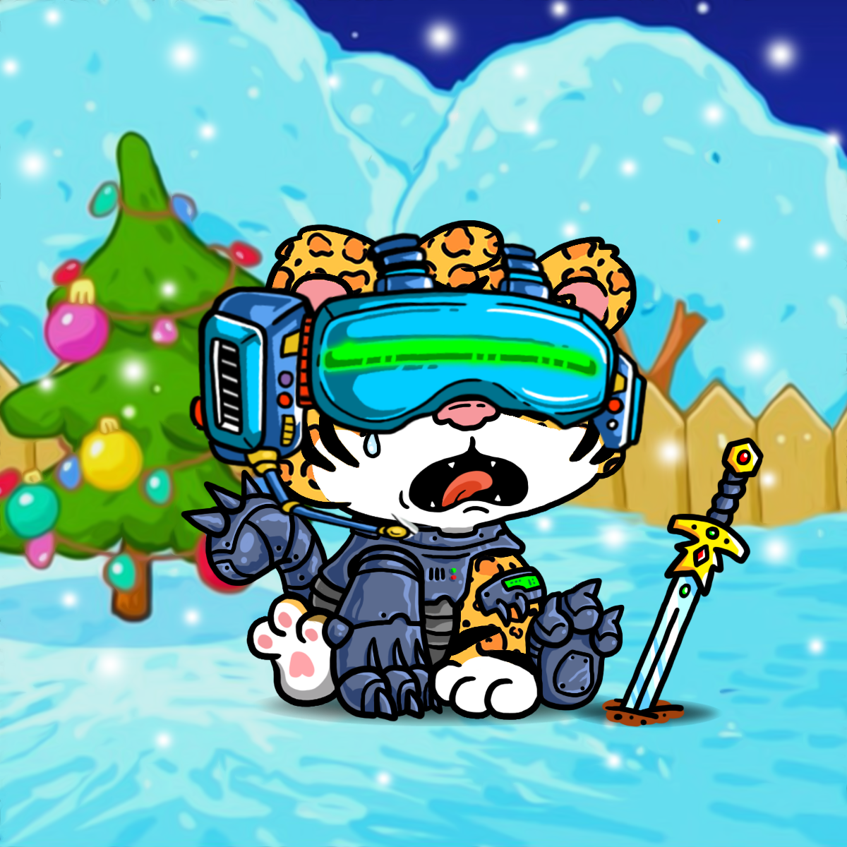 Cheetah Christmas #1327