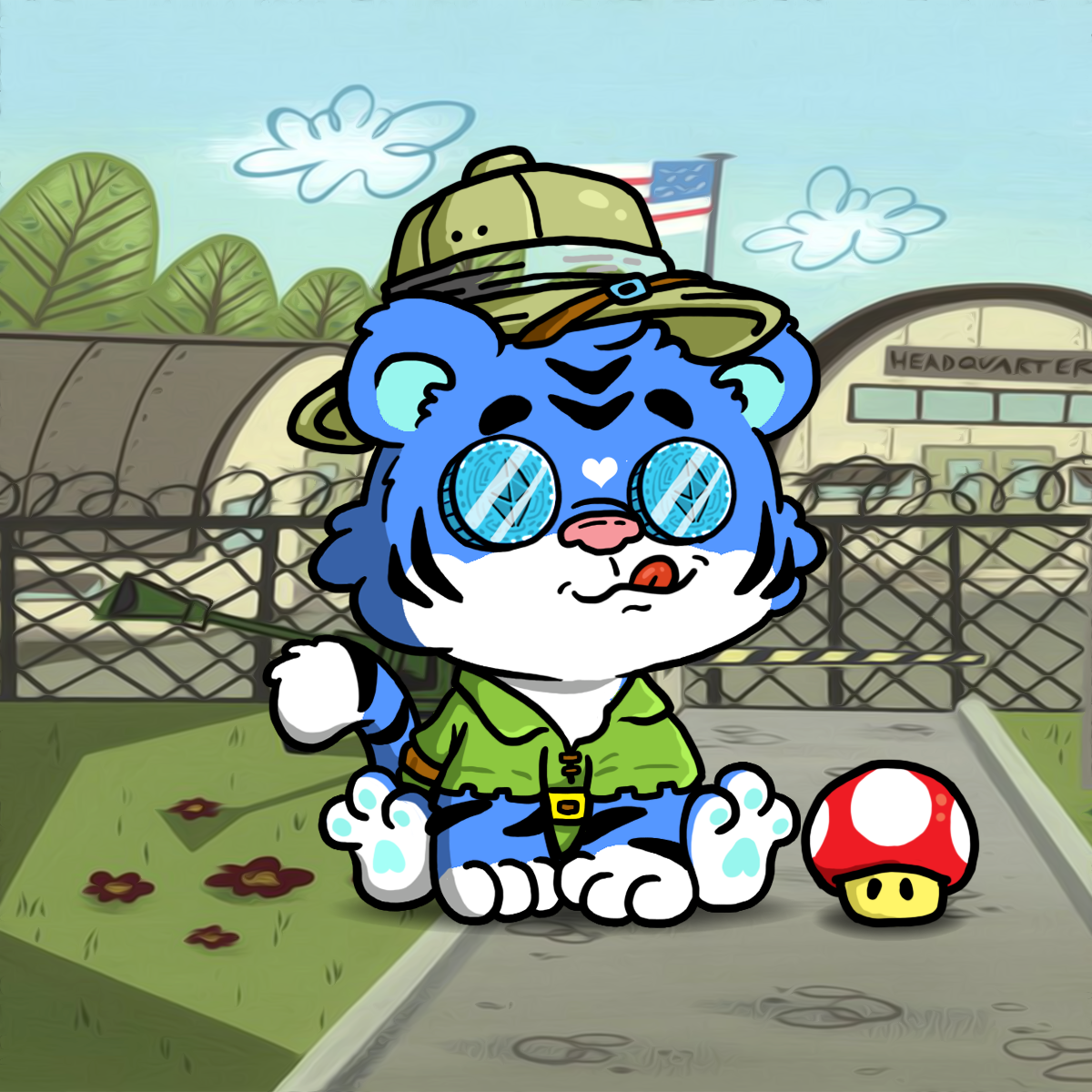 Grouchy Tiger Cub #1496