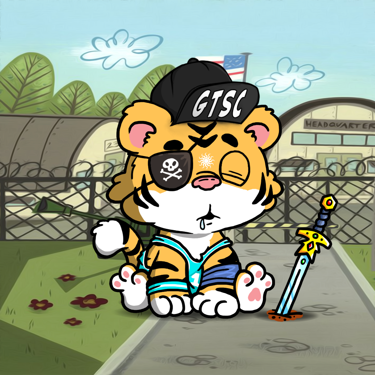 Grouchy Tiger Cub #1592